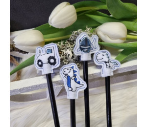 Stickdatei - ITH Stifteaufsatz Monster